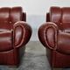 Vintage leather sofas, Italy, 70s, set of 2