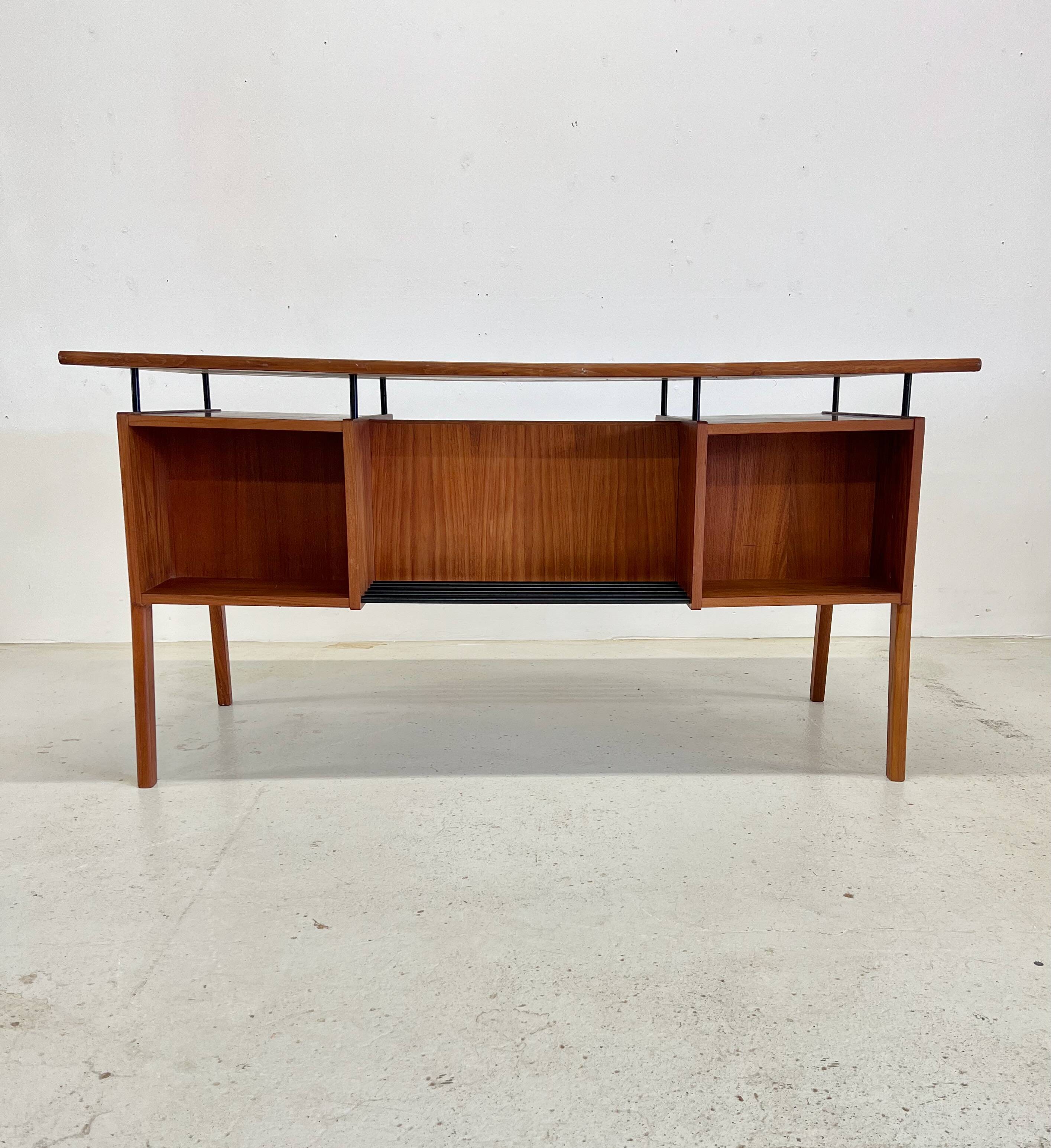 Danish Teak 'Floating-Top' Desk, 1960s.