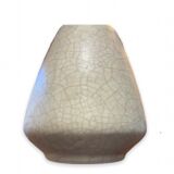 Pansu vase cracked ceramic white art deco circa 1930