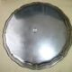 Silver metal serving tray 35.5 cm