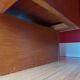 Restored vintage desk + matching chair 89 x 50 x 76 cm