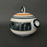 Tureen 1960 by Yvon Roy decorated with stylized birds