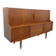 Enfilade mi-haute scandinave vintage Ib Kofod-Larsen pour Faarup en teck