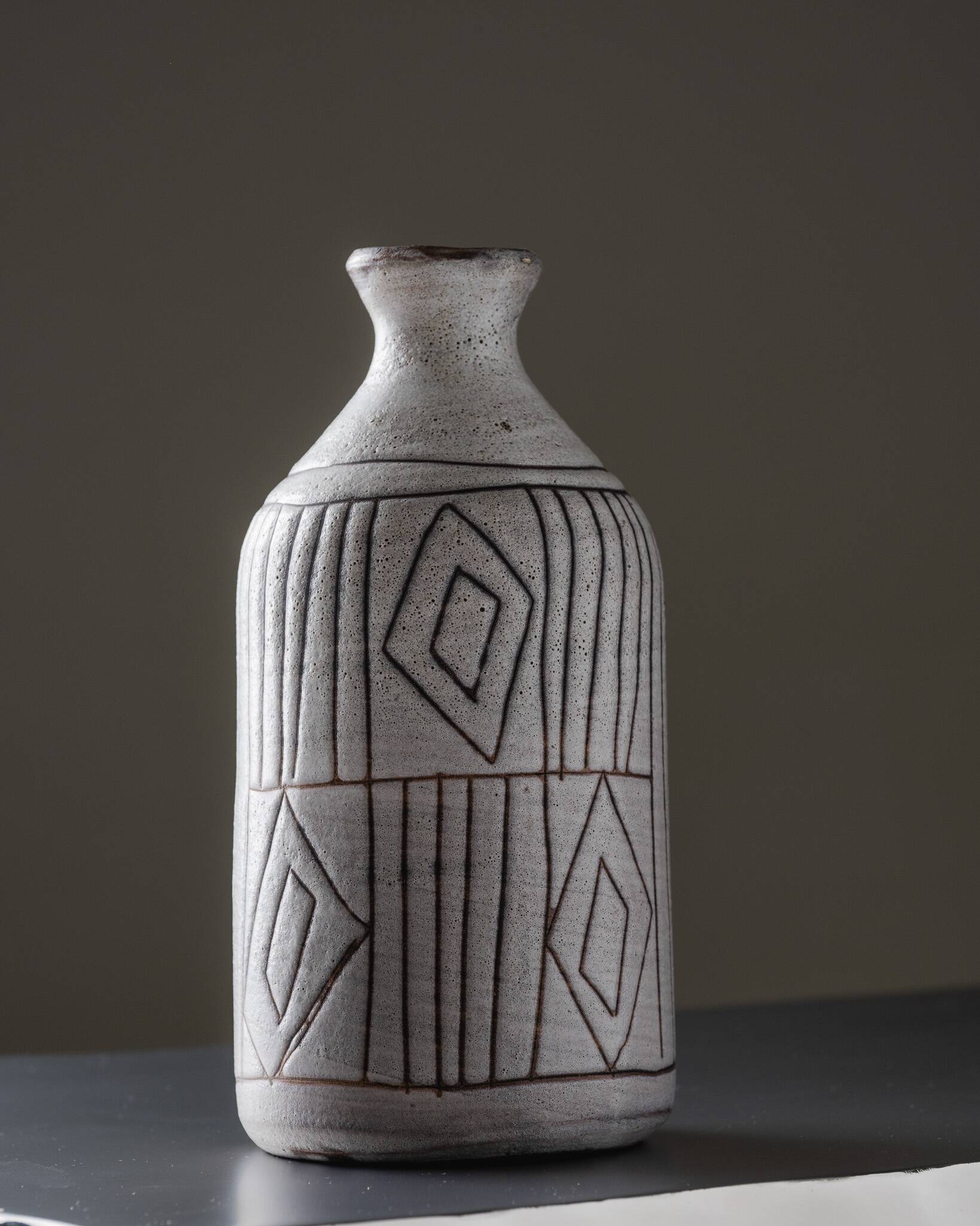 Soliflore en céramique, l'atelier Dieulefit, 1960s