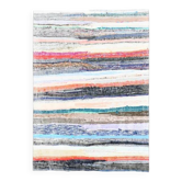 Tapis vintage turc Oushak fait main en laine et coton blanc, années 1970