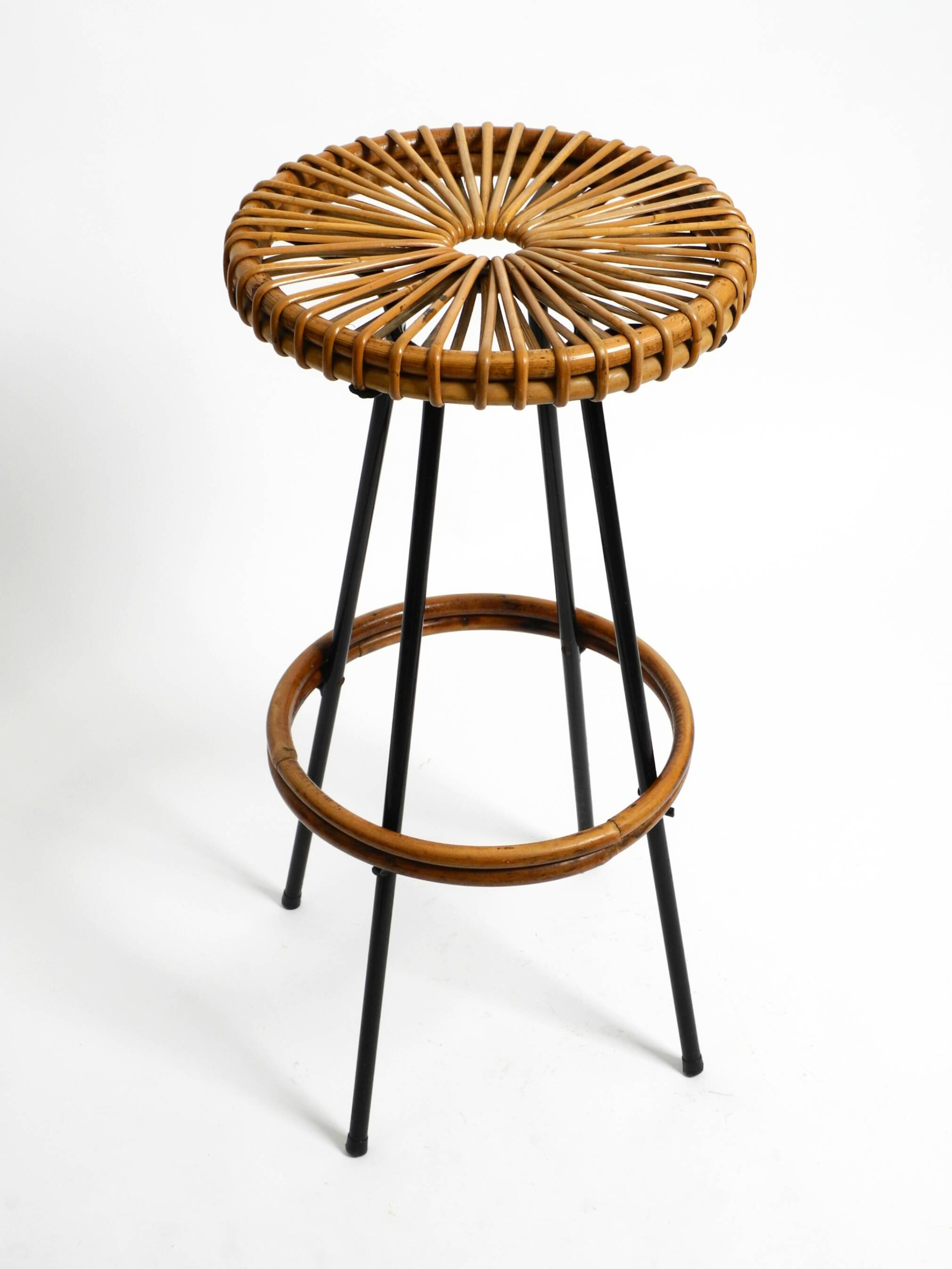 1960s bamboo bar stool by dirk van sliedregt for rohé noordwolde netherland