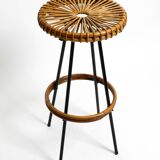 1960s bamboo bar stool by dirk van sliedregt for rohé noordwolde netherland