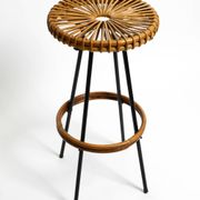 1960s bamboo bar stool by dirk van sliedregt for rohé noordwolde netherland
