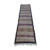 Hand-made multi-coloured hallway carpet made of pure wool  60x90cm