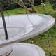 Art Deco chandelier in bronze and silvered brass double sink in opalescent glass