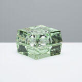Small cubosfera glass lamp circa 1990
