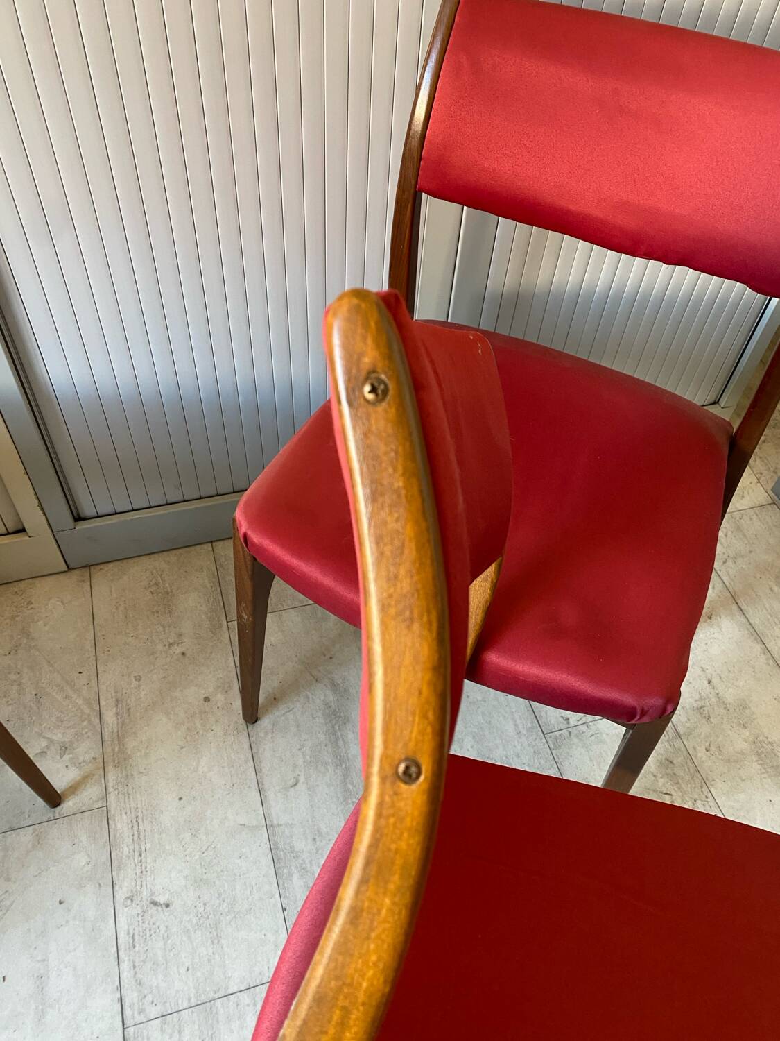 Set of 6 Scandinavian teak chairs from the 1960s