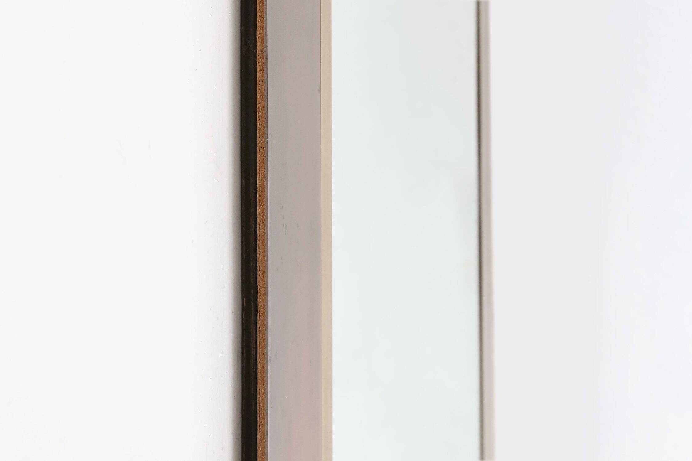 Miroir graphique de Belgo Chrome, Belgique, années 1980.