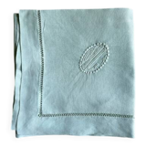 Antique Pure Yarn Dyed Linen Pillowcase in Lagoon Green