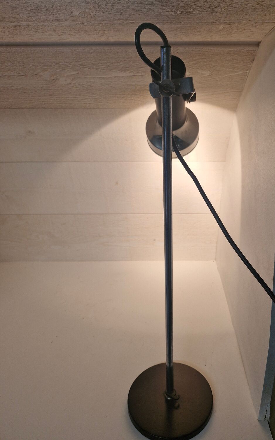 Lampe de bureau chrome 1970