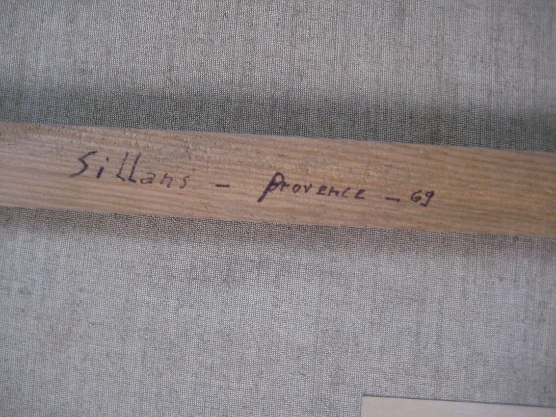 Sillans, 38, old oil on canvas