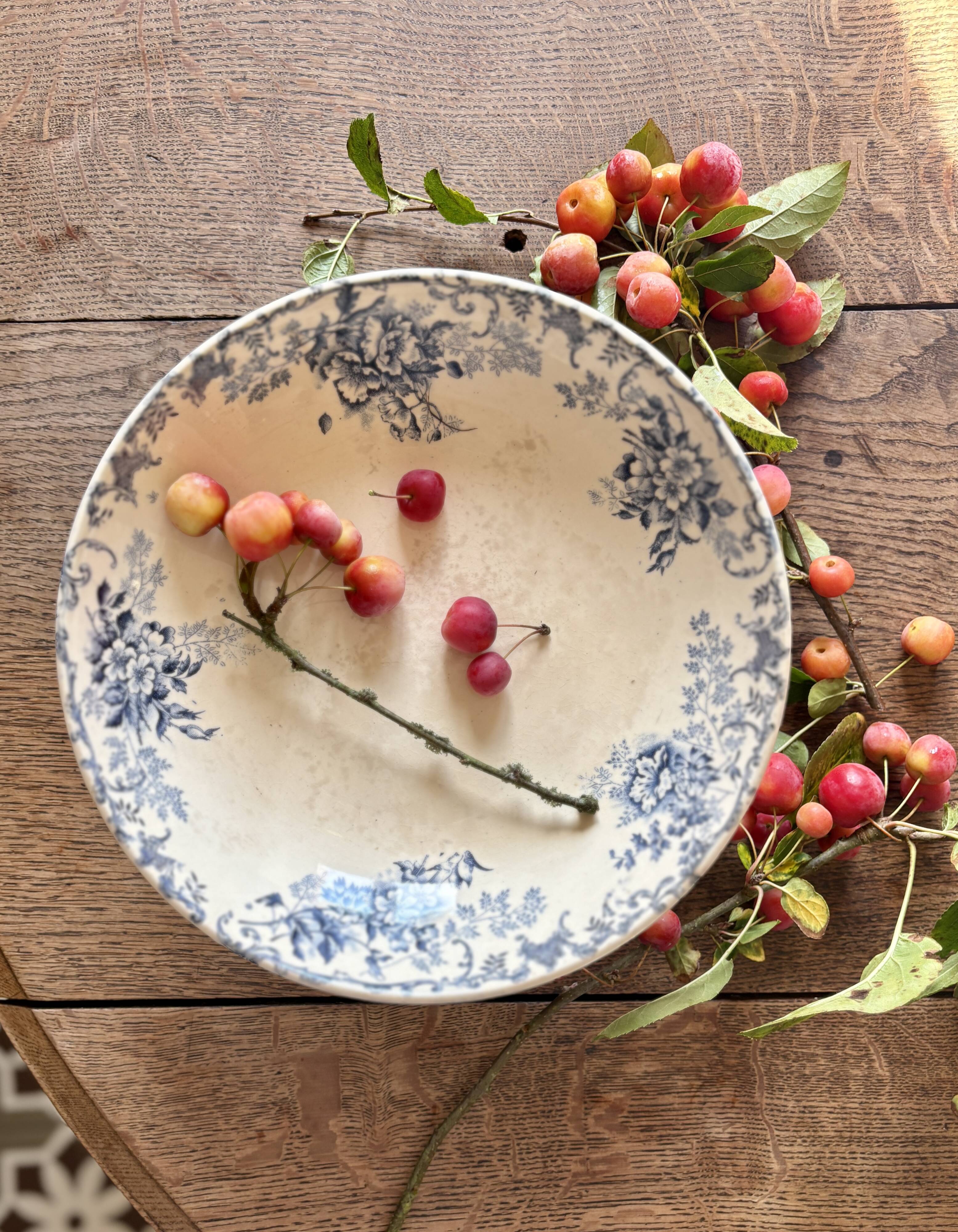 Antique ironstone fruit bowl - L'Oréal model by Boulanger