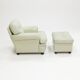 Poltrona Frau 'Dream B' armchair and ottoman, Italy, 1980s