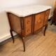 Commode Transition stamped by François Daidé, with a white marble top.