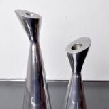 Pair of Swan candlesticks by Matthew Hilton, England, 1980