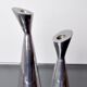 Pair of Swan candlesticks by Matthew Hilton, England, 1980