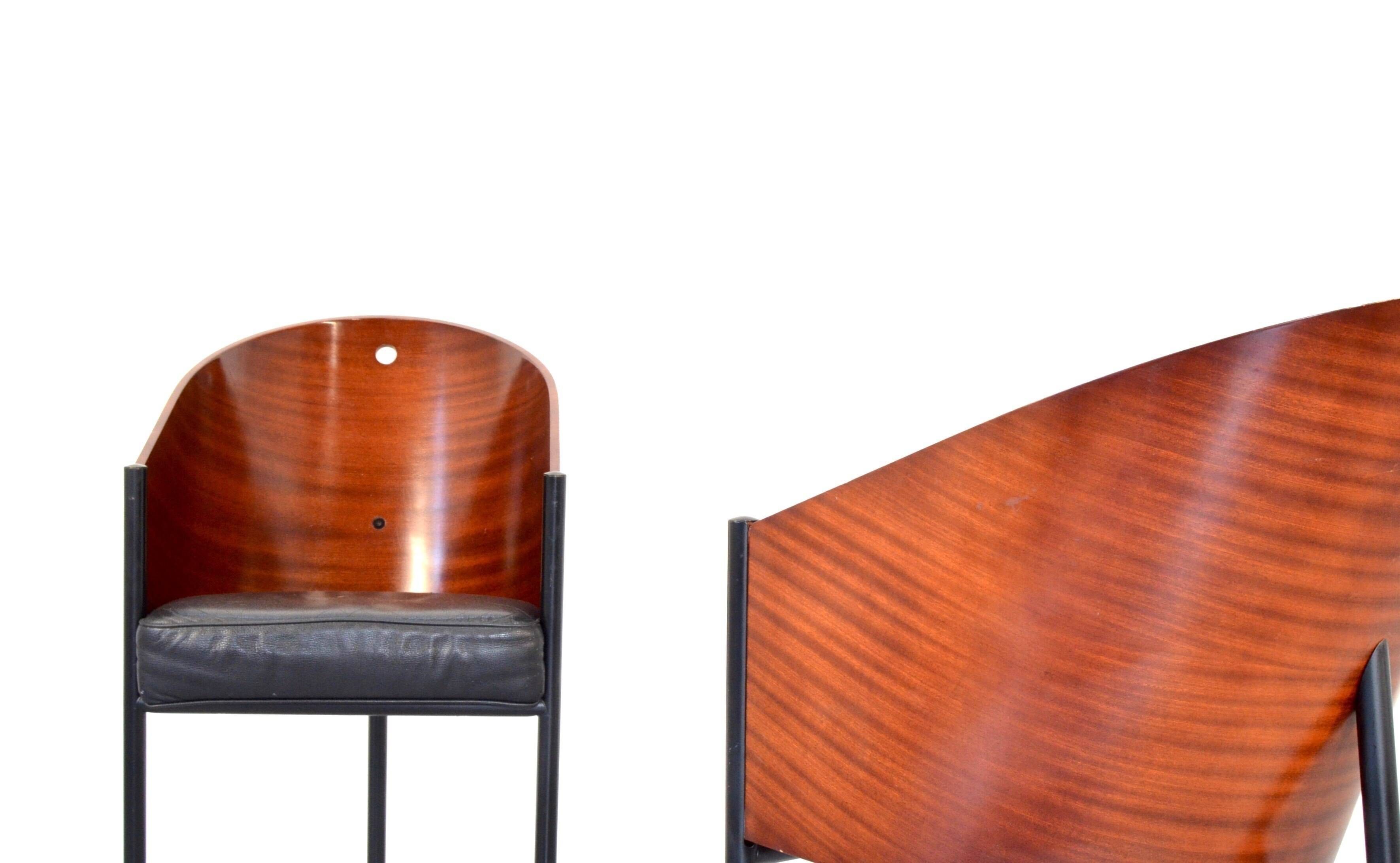 Set Of 2 Vintage Iconic 'Costes' Chairs By Philippe Starck