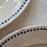 Set of 8 art deco longwy plates