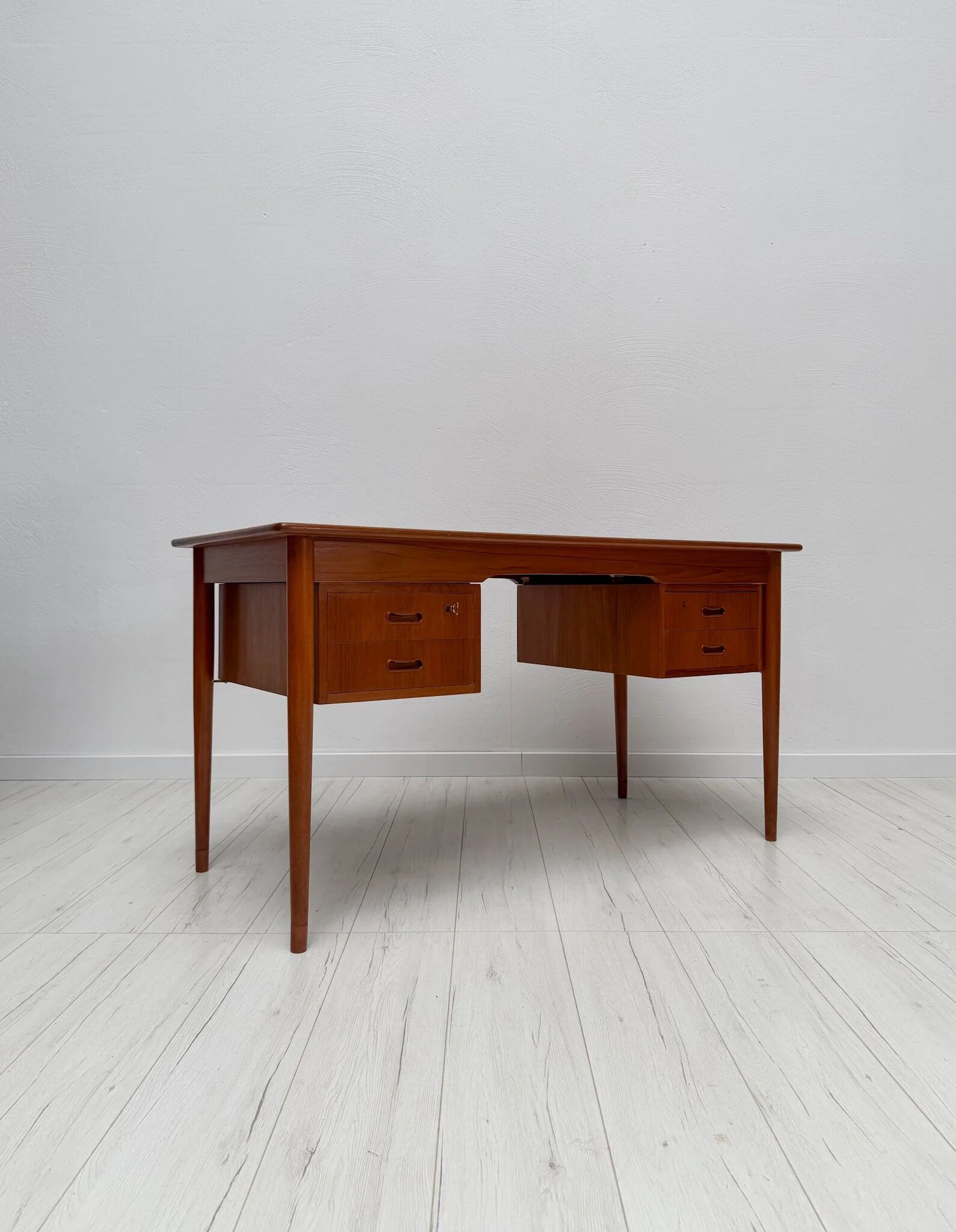 1960s vintage mid-century Danish design teak writing desk