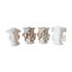 Set of 4 porcelain wedding vases