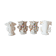 Set of 4 porcelain wedding vases