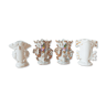 Ensemble de 4 vases de marié en porcelaine