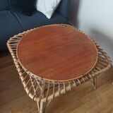 Rattan coffee table