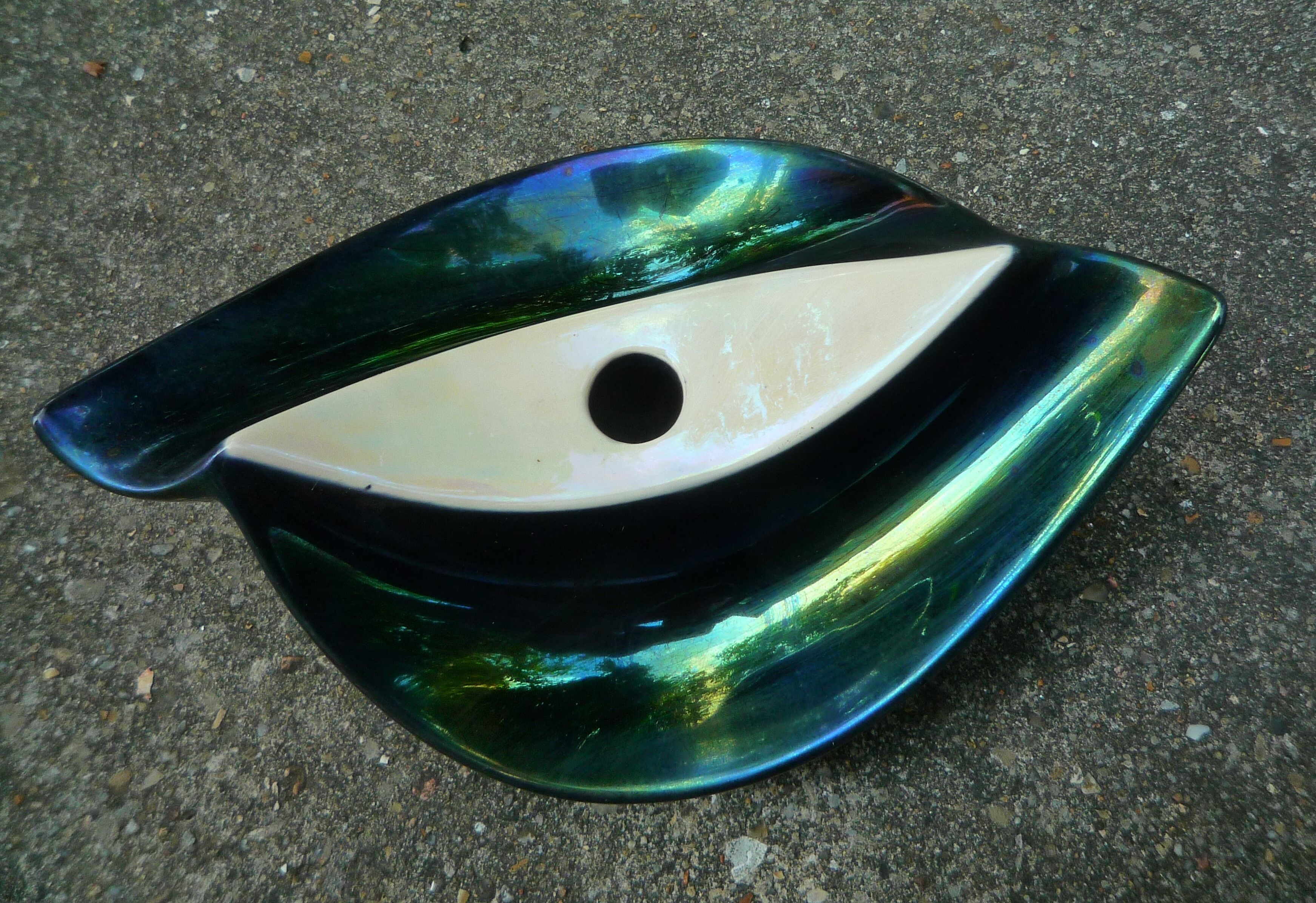 1950s porcelain ashtray