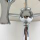 Mid-century mushroom table lamp with chrome base, 1970s
