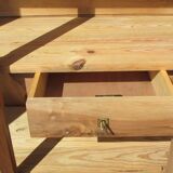 Art deco wardrobe three walnut doors