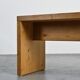 Large bench in solid pine, France, circa 1970.