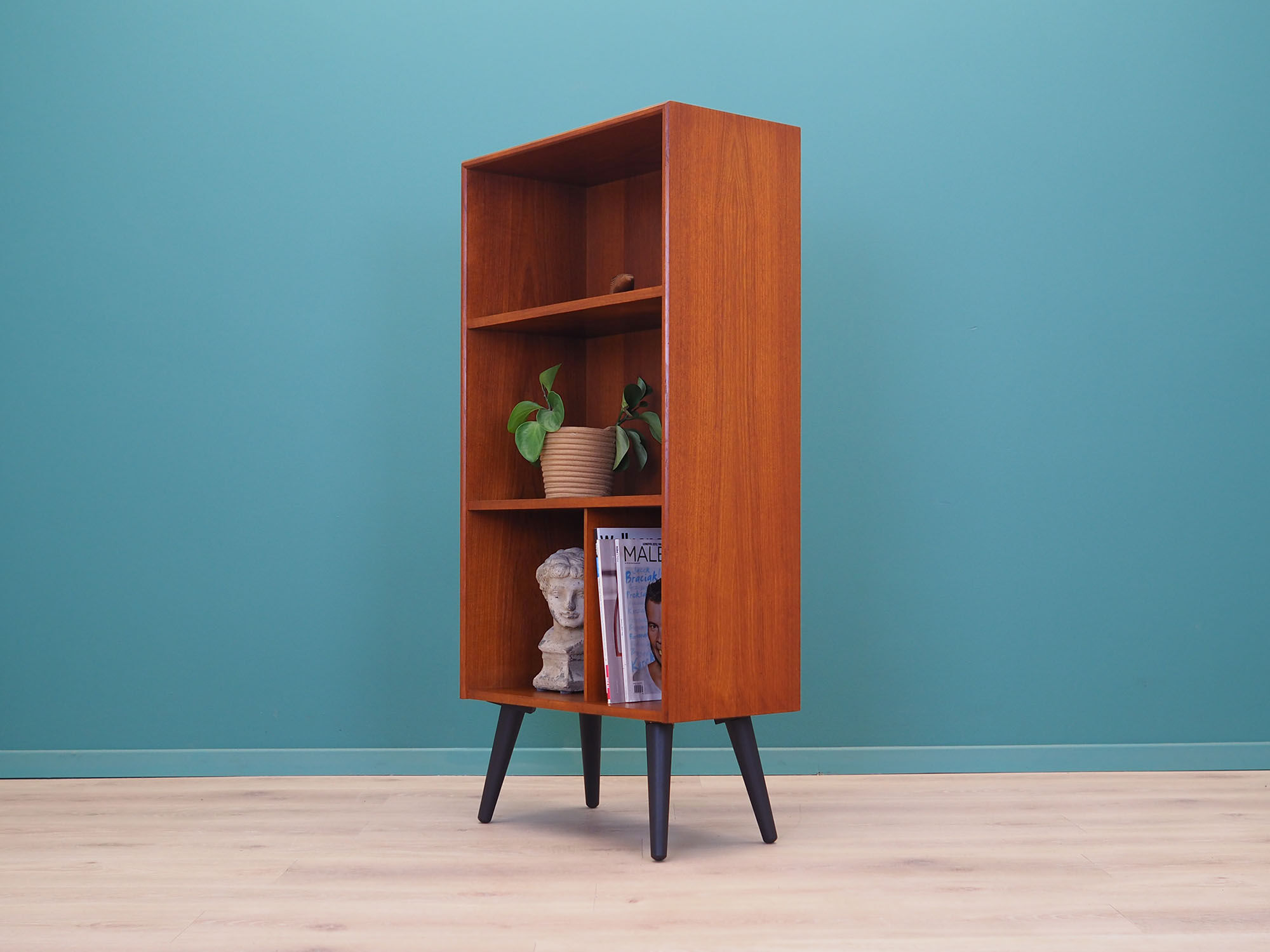 Teak bookcase, Danish design, 1970s, production: Denmark