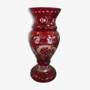 Vase en cristal de Bohème