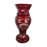 Bohemian crystal vase
