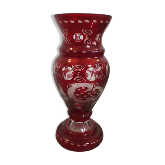 Vase en cristal de Bohème