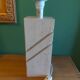 Travertine lamp foot with its original lampshade
