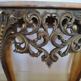 Half-moon side table