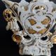 White and gold Paris porcelain bridal vase, late 19th century