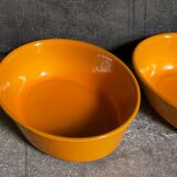 Duo of enamelled cast iron dishes Made in France LE CREUSET vintages