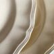 Set of 8 flat plates Ivory from Sarreguemines to godrons 24.5cm