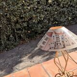 Lampe à poser tout en métal vintage