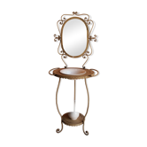 Metal and porcelain hairdresser