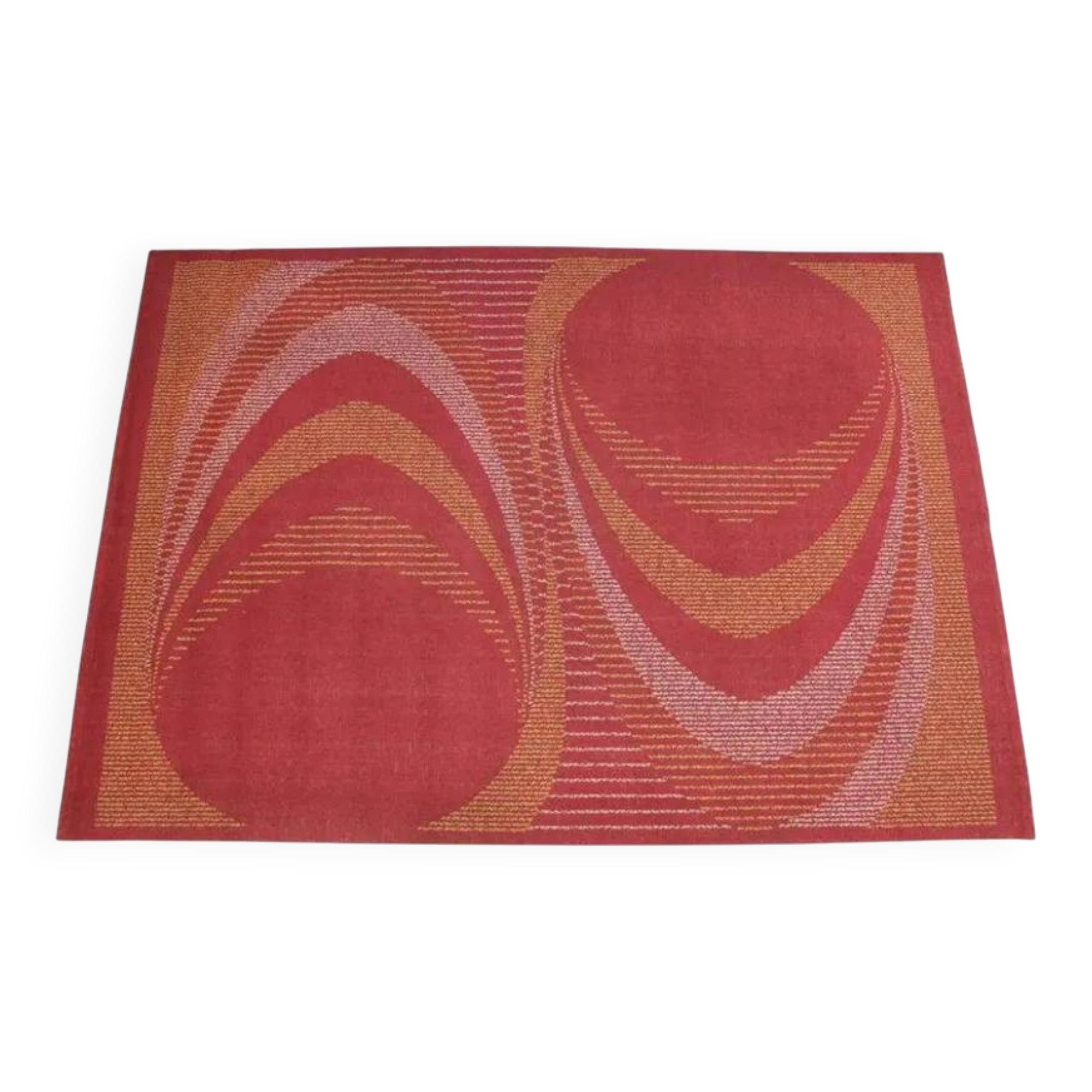 Midcentury Geometric Carpet, 1950s