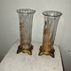 Paire de vases émaillés art-nouveau