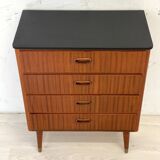 Petit commode d'appoint scandinave vintage 1960's